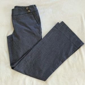 Ann Taylor Dark Blue Striped Trousers