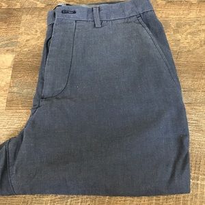 Navy slim fit dress pant (bright navy/light dobby)