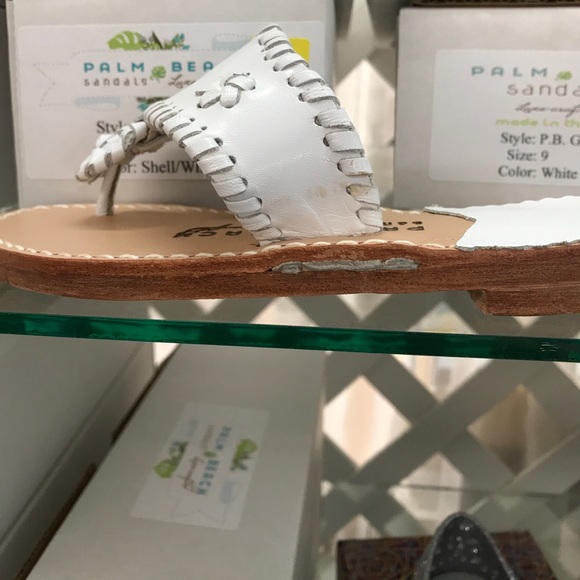 All white palm beach sandals - Picture 2 of 2