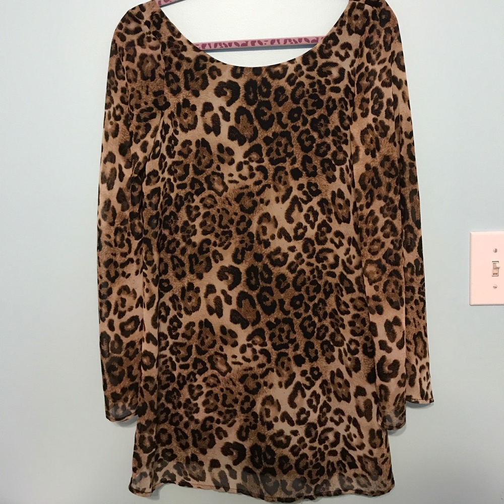 Cheetah print dress
