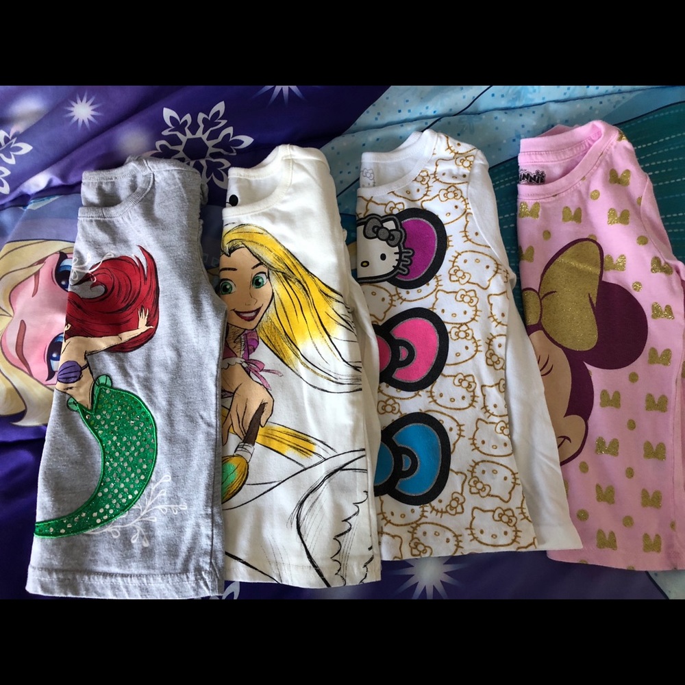 Long sleeves characters shirts