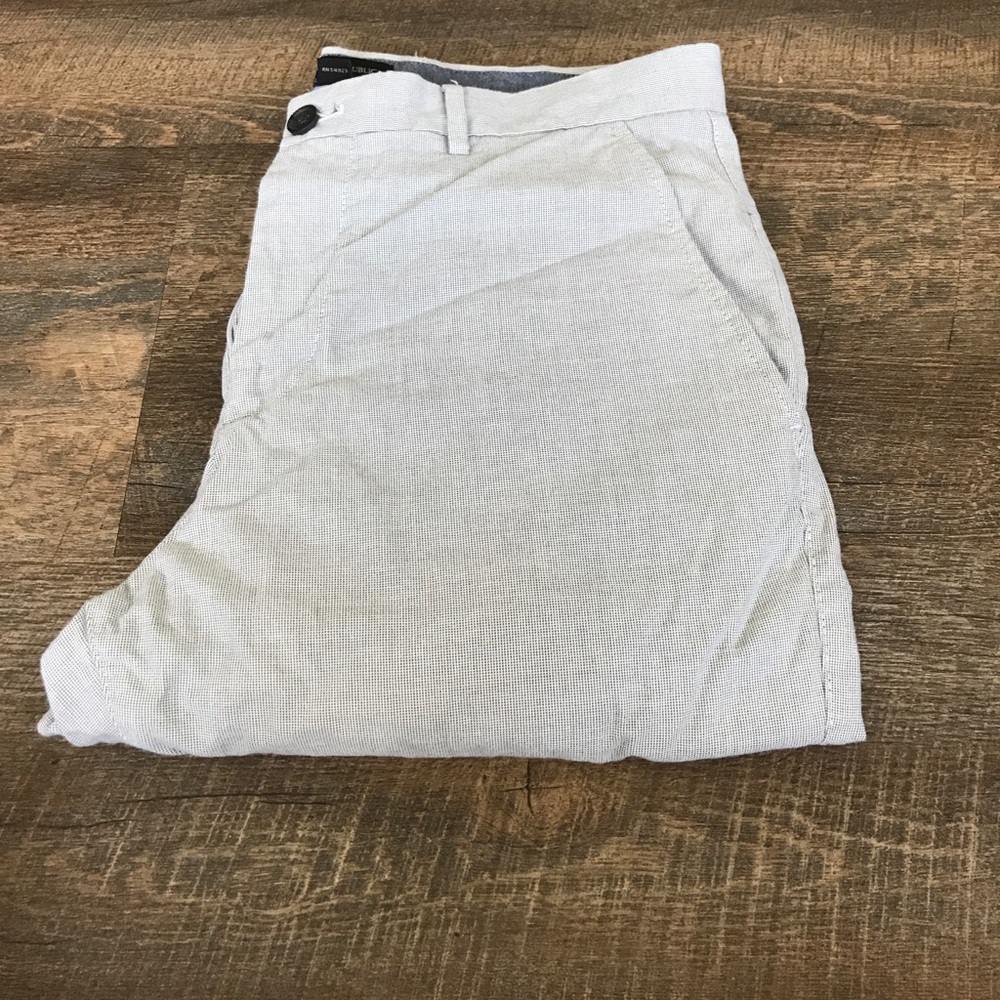 Gray grid kentfield dress pant
