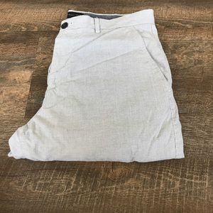 Gray grid kentfield dress pant