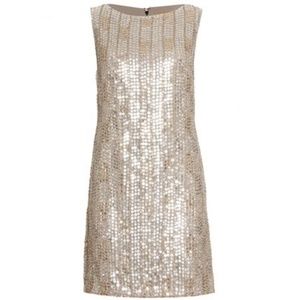 Alice & Olivia dress Sequin Silver Gold