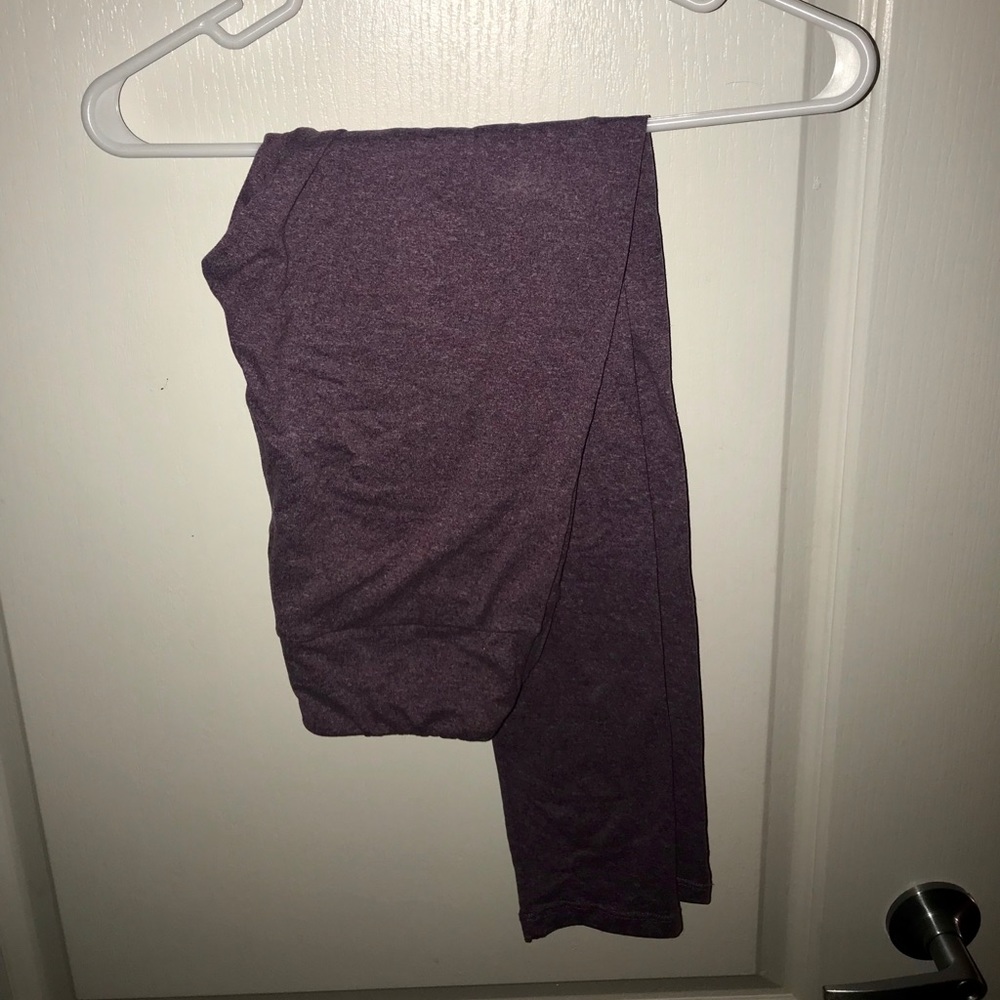 Solid heathered light purple Lularoe leggings - OS