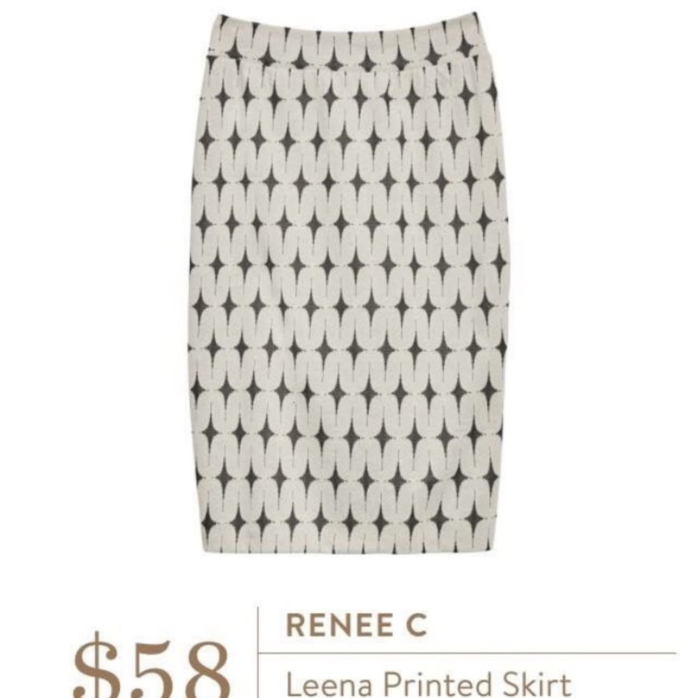 Diamond pattern long mini skirt from stitch fix