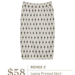 Diamond pattern long mini skirt from stitch fix