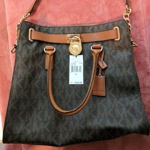 Michael kors large monogrammed Hamilton tote