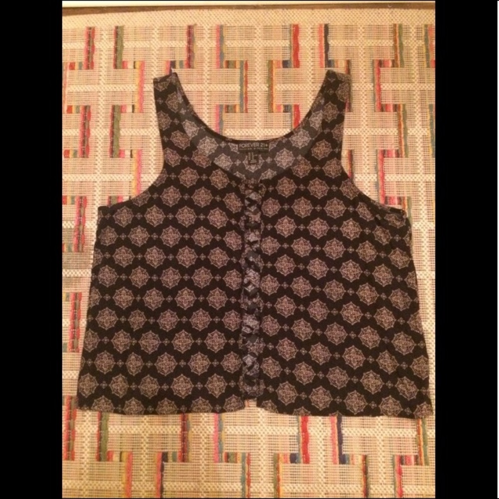 Boho Forever 21 Sleeveless Blouse 1X