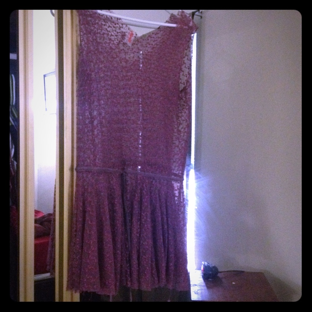 Free people sheer short dress/tunic