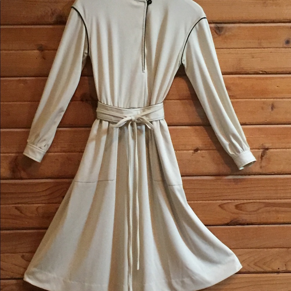 Vintage Cream and Black Dress
