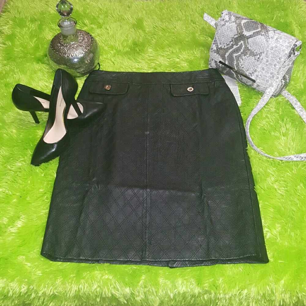 Chadwicks leather skirt