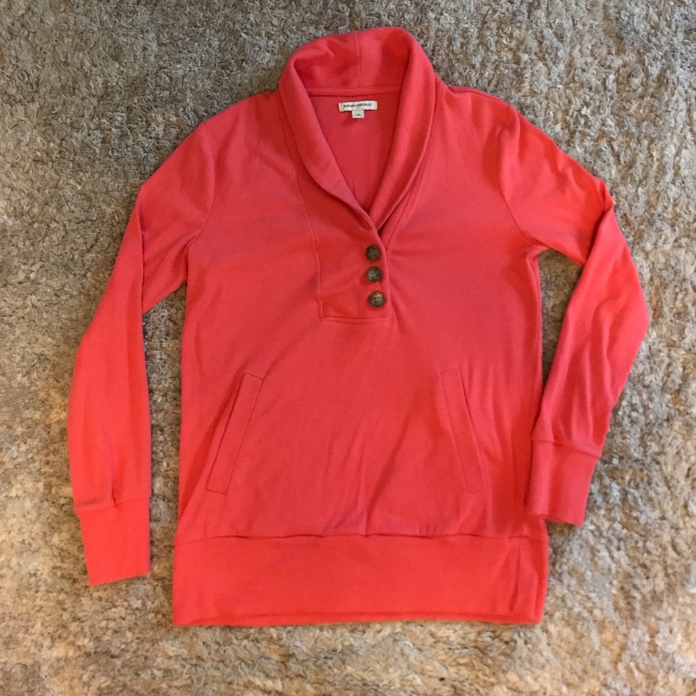 Banana Republic professional collared sweatshirt