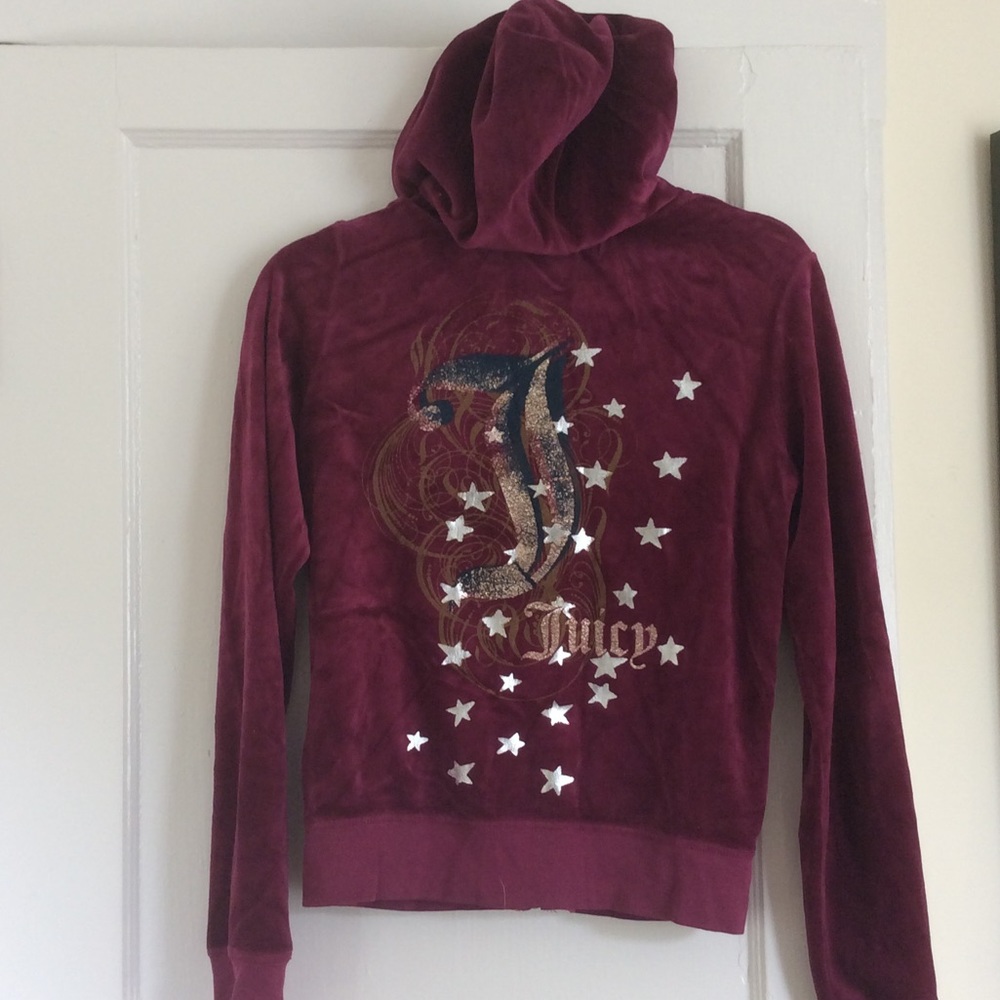 Juicy Couture Velour Zip Up Hoodie