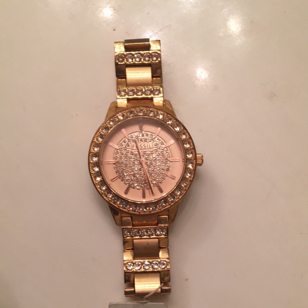 Rose Gold Fossil Watch