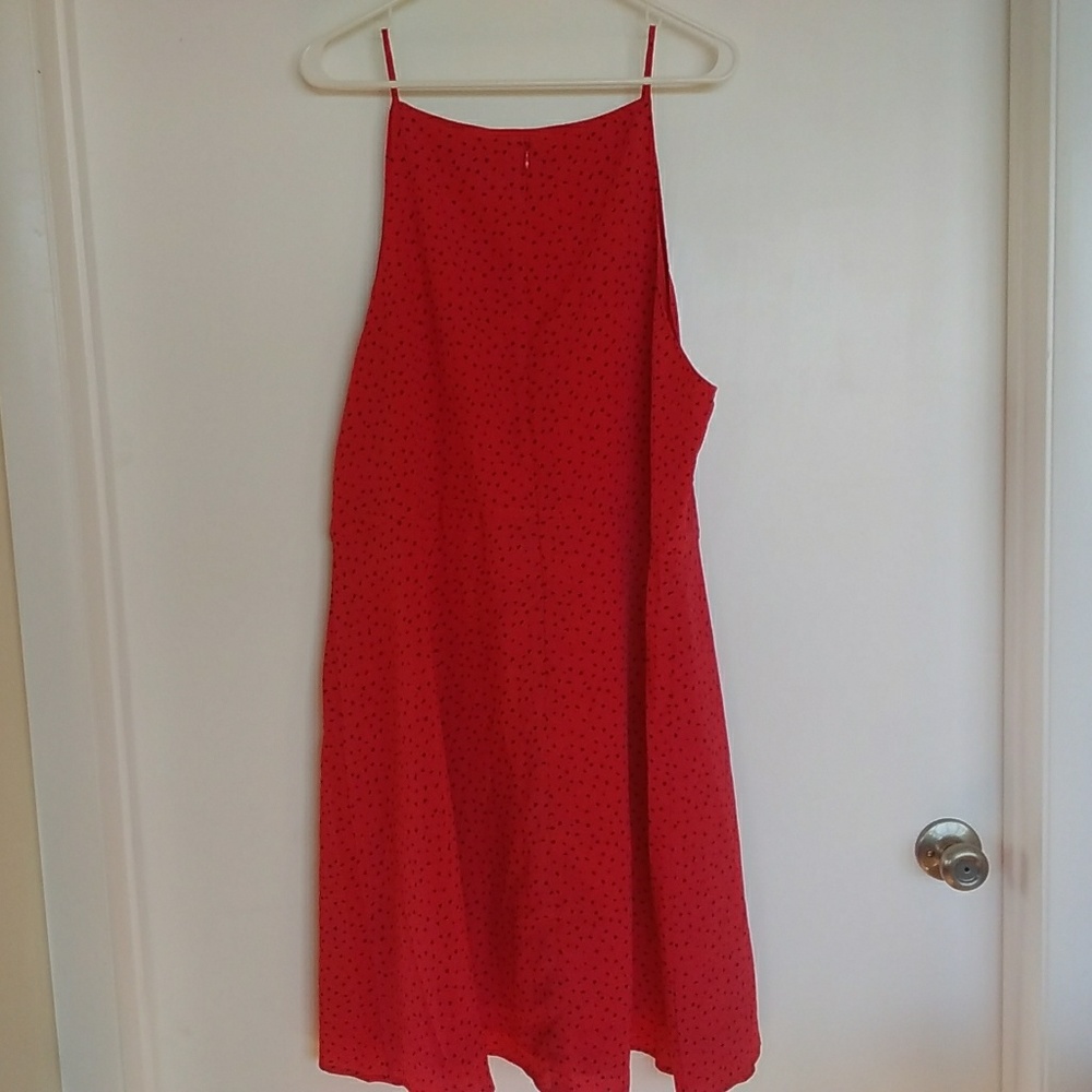 NWT BB Dakota Plus Red A-Line Dress - Picture 2 of 7
