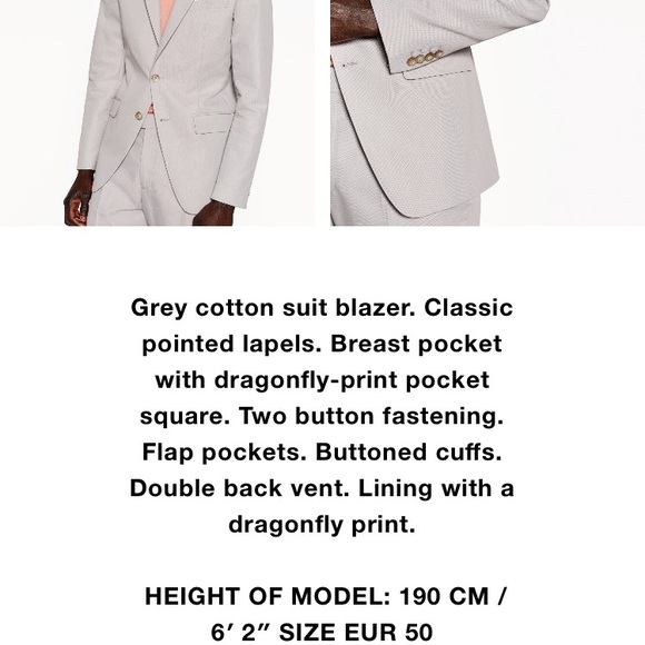 Zara Men New Blazer size 42 - Picture 4 of 7