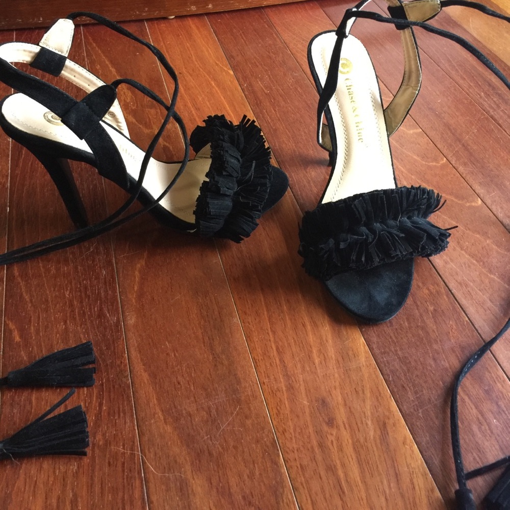 Fringe heels