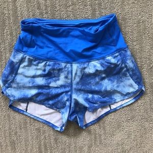 Lululemon high waisted speed shorts