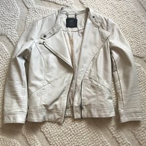 Zara faux leather moto jacket