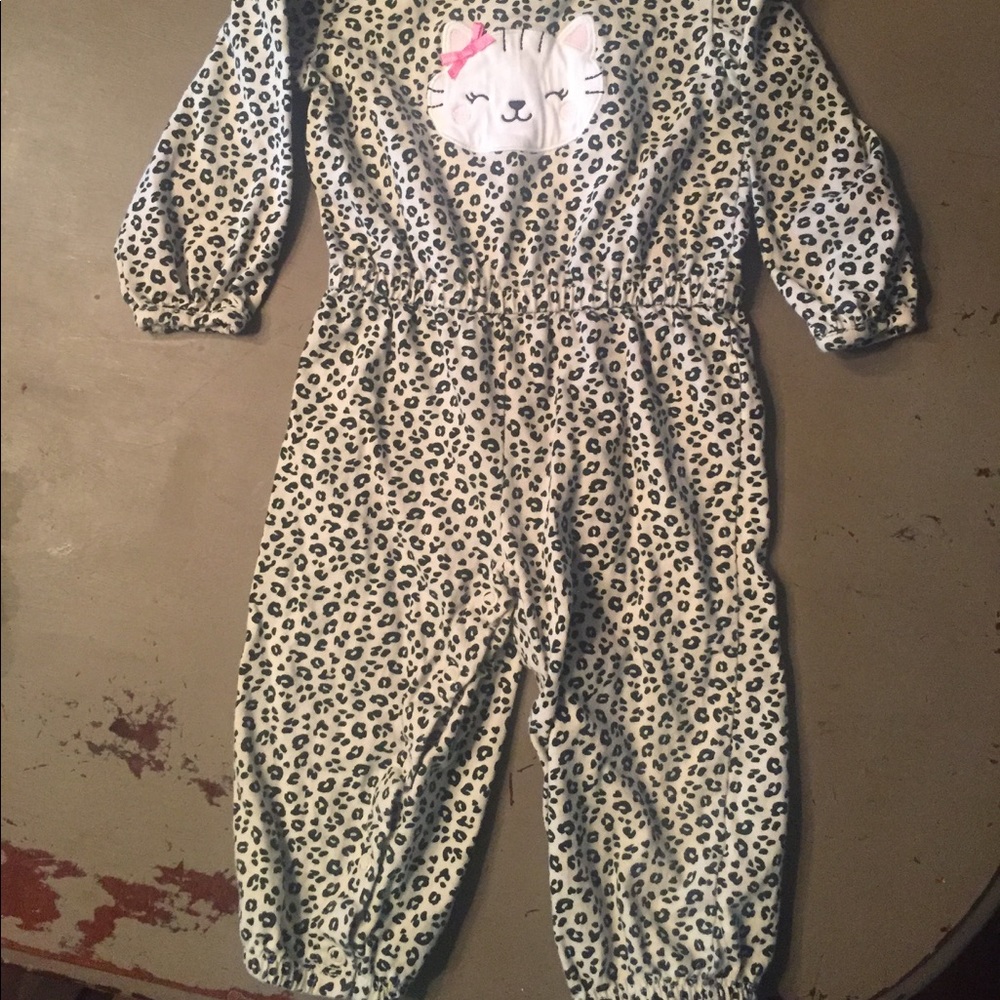 Leopard jumper one piece