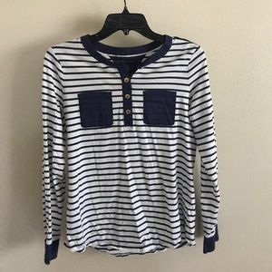 Navy/white striped Tommy Hilfiger shirt
