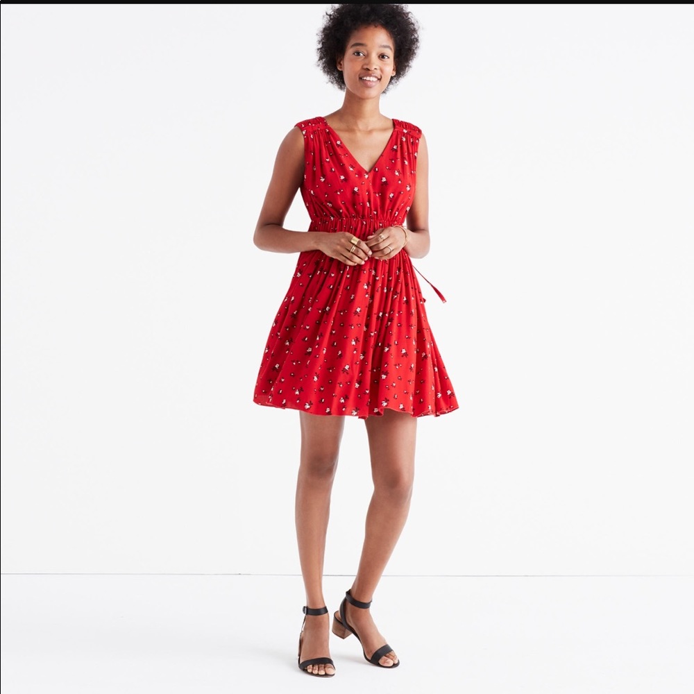 Madewell Magnolia Tie-Back Dress (small) (NWT)
