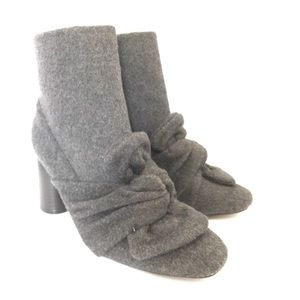 Zara Wool like Bow Tie Booties NEW!!