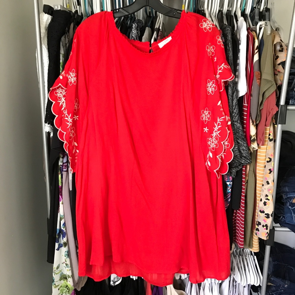 Umgee Red Tunic/Blouse