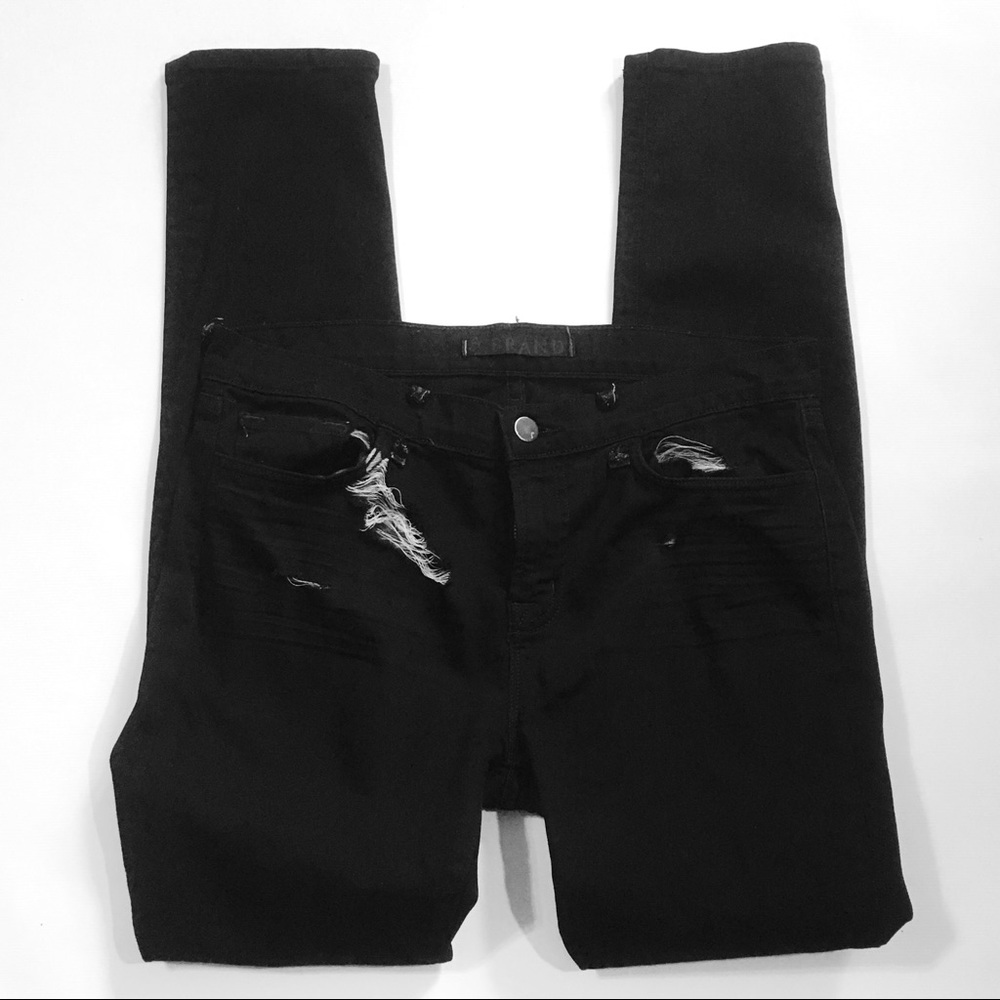 J Brand women's black skinny leg jeans