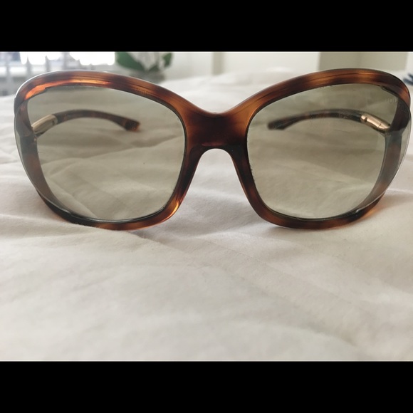 Tom Ford \'Jennifer\' Oval Oversize Sunglasses