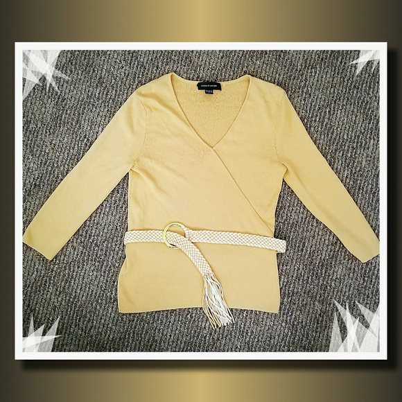 Classy 3/4th Length Sleeve Top with Braided Belt - Picture 1 of 1