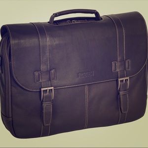 Kenneth Cole leather laptop briefcase