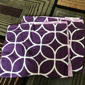 Double sided purple pattern duvet set