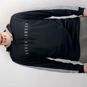 Under armour hoodie with grey stripe