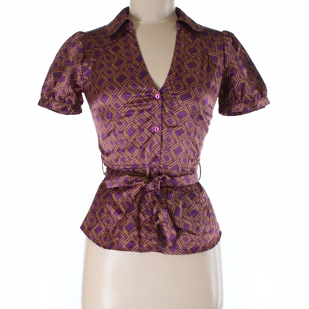 H&M Short Sleeve Blouse Size 4