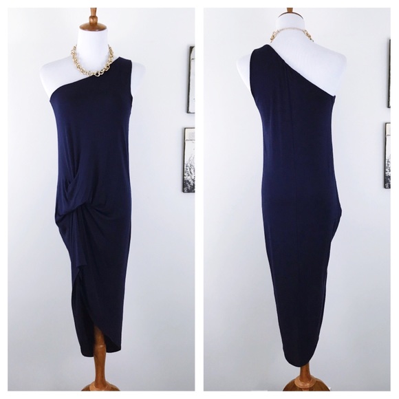 RILLER & FOUNT Presley One Shoulder drape dress - Picture 2 of 6