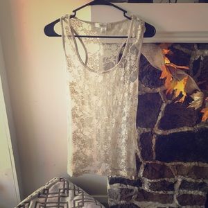 Lace tank top