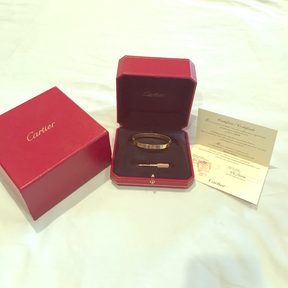 Cartier love bracelet gold color new model