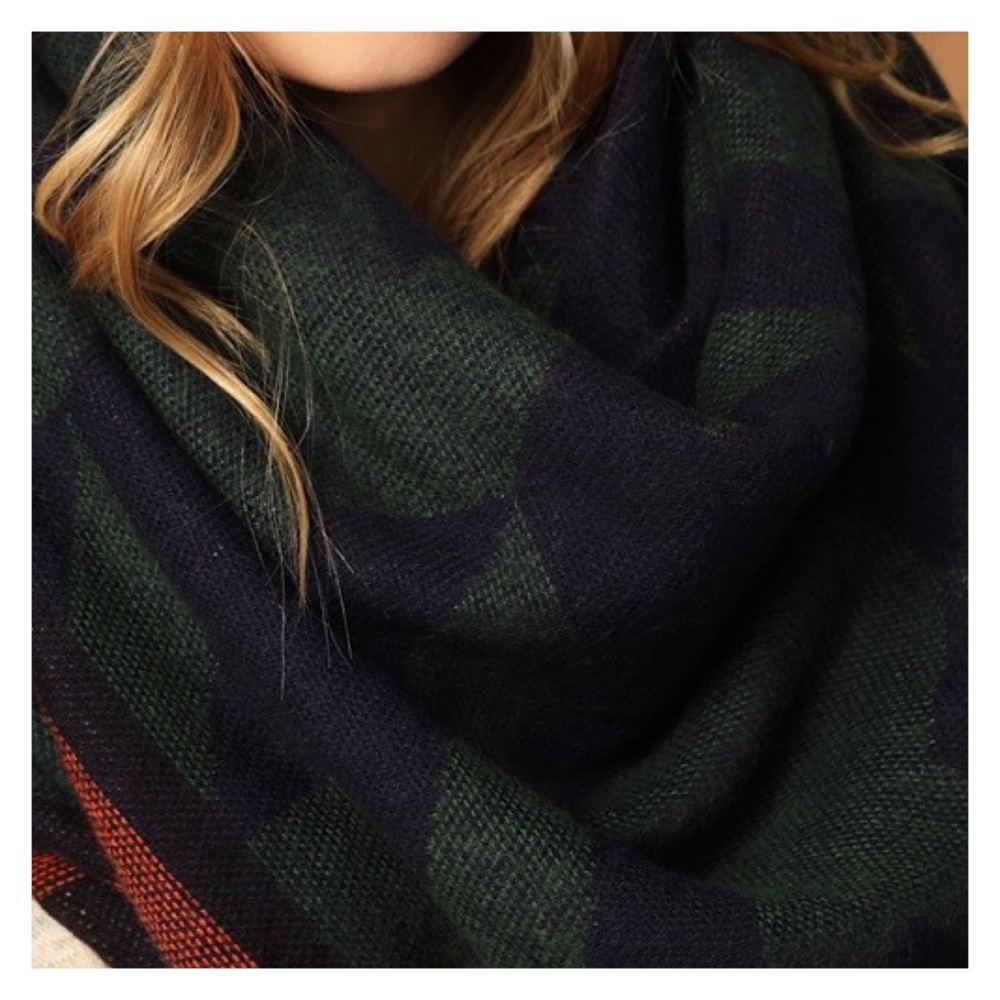 New. Arrival- Plaid Blanket Scarf - Picture 3 of 8