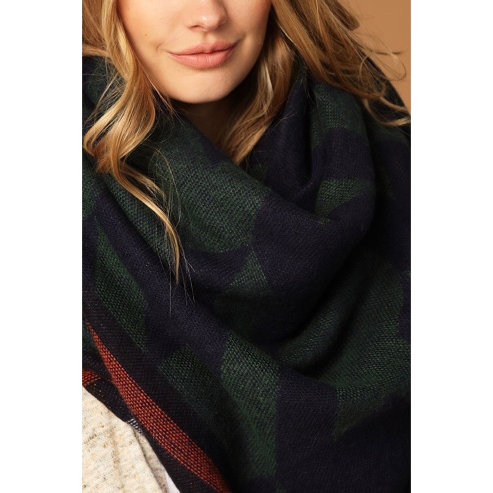 New. Arrival- Plaid Blanket Scarf - Picture 5 of 8
