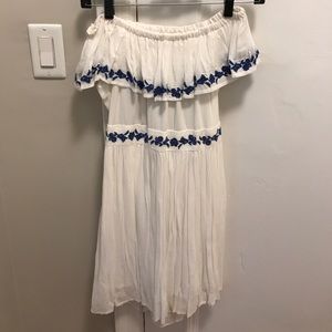 The Jersey Diaries White off shoulder dress