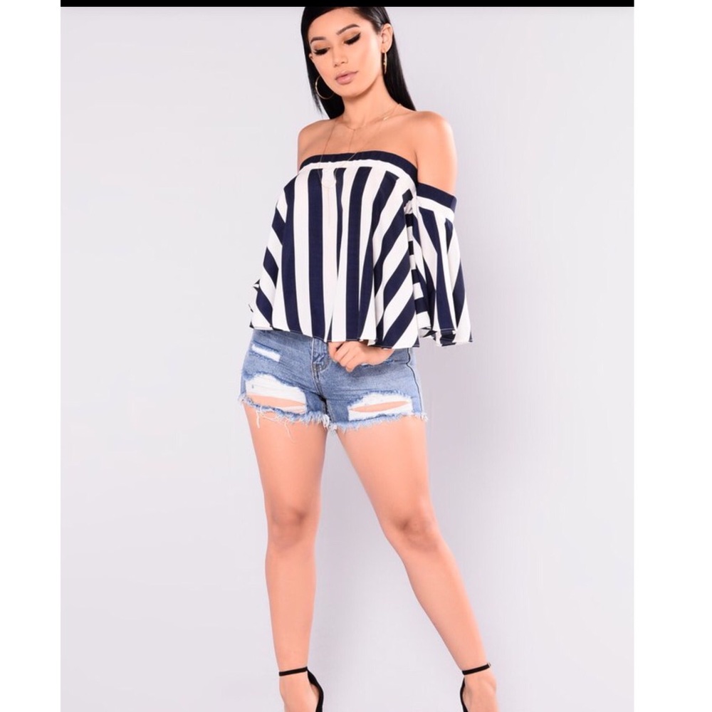 Fashion nova off the shoulder rhea top