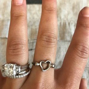 Tiffany and co open heart ring