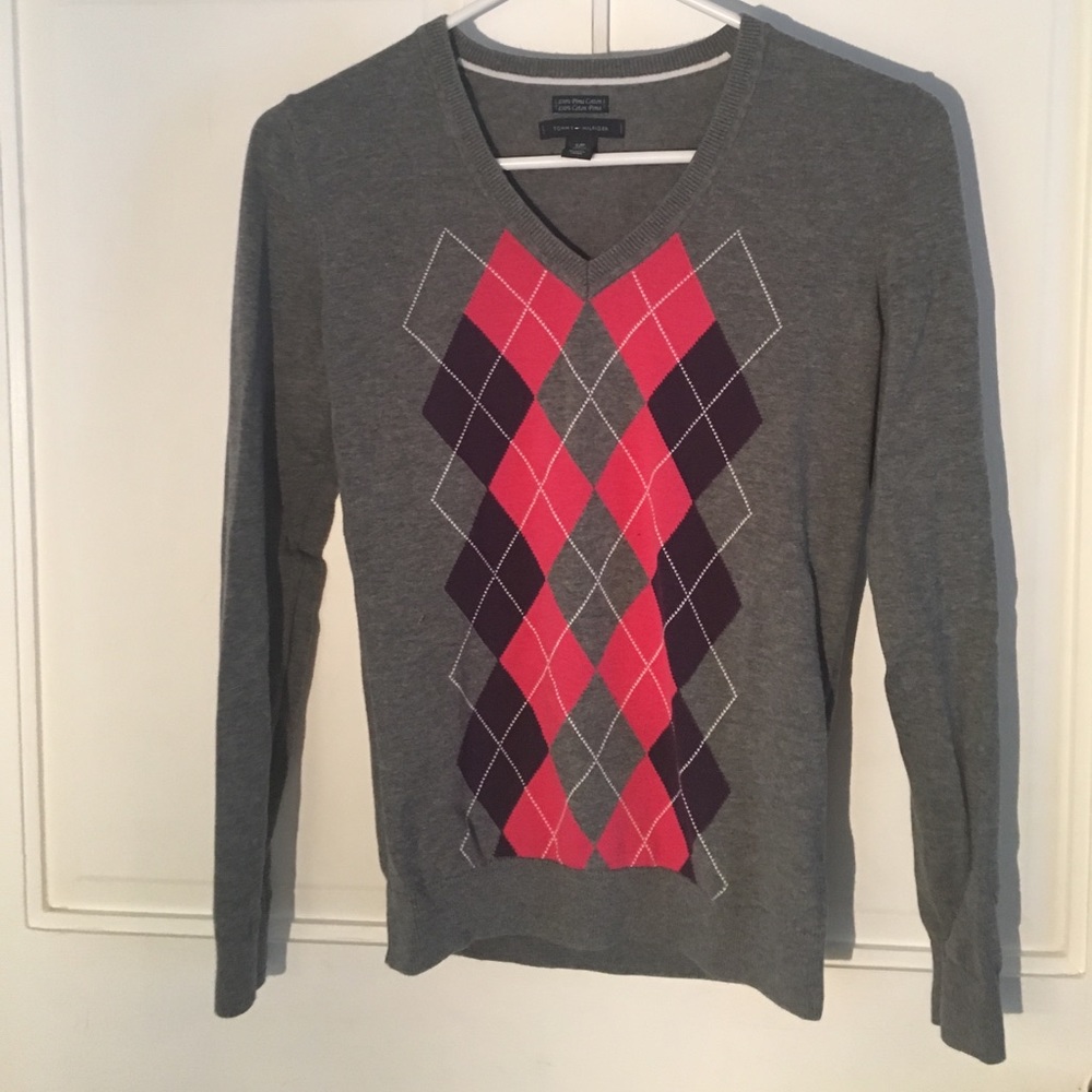 LAST CHANCE! Tommy Hilfiger Small argyle sweater