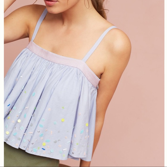 Anthropologie Tops - Anthropologie- Embellished Ayana Swing Top