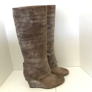 Steven by Steve Madden boots Taupe Distressed
