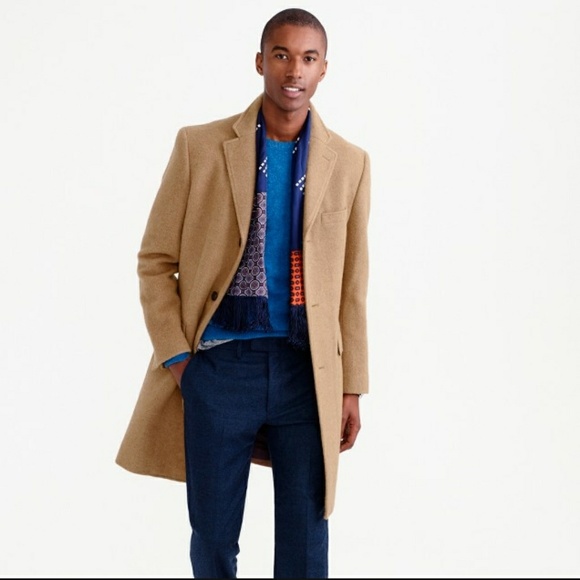 J.Crew Mens Ludlow Top coat in Italian Wool Cashme