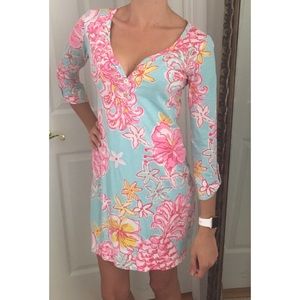 Lilly Pulitzer Cotton Dress with 3/4 length sleeve