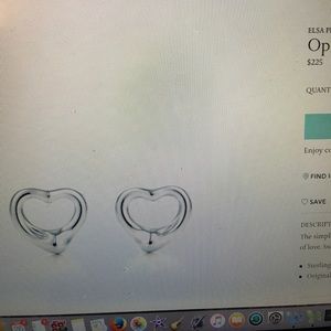 Tiffany and co open heart earrings